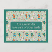 Zahnersatz Erinnerung Postkarte (Vorderseite)