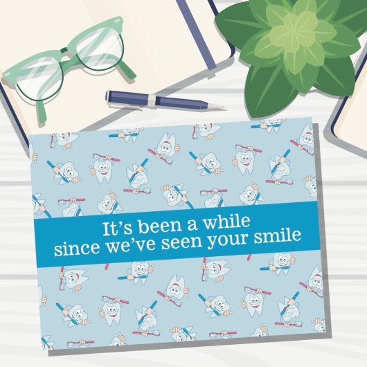 Zahnersatz Erinnerung Postkarte