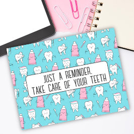 Zahnersatz Erinnerung Postkarte