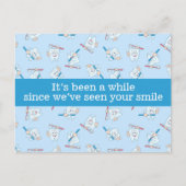 Zahnersatz Erinnerung Postkarte (Vorderseite)