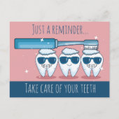 Zahnersatz Erinnerung Postkarte (Vorderseite)