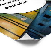 Zahnersatz passt nicht poster (Ecke)