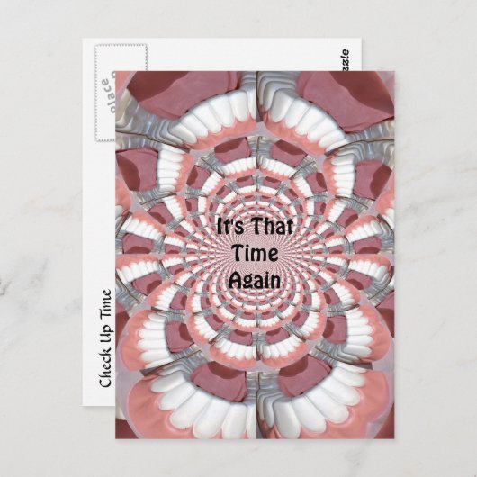 Zahnersatz Postkarte (Vorne/Hinten)