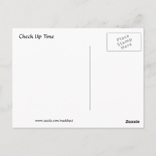 Zahnersatz Postkarte (Rückseite)