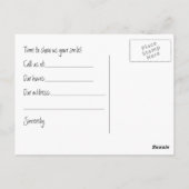 Zahnersatzkarte Postkarte (Rückseite)