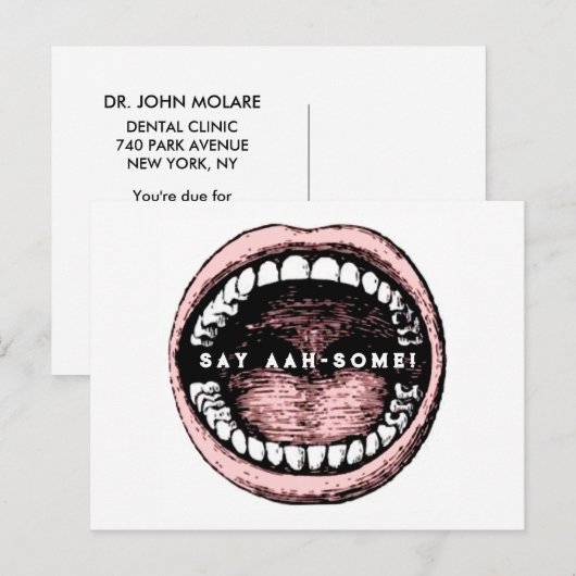 Zahnerstellung Postkarte (Vorne/Hinten)