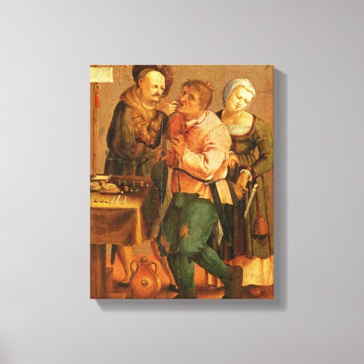 Zahnertrag Leinwanddruck (Vorderseite)