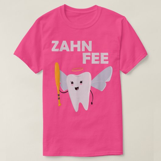 Zahnfee, Baseballschläger, T-Shirt (Design vorne)