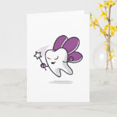 Zahnfee Karte (Gelbe Blume)