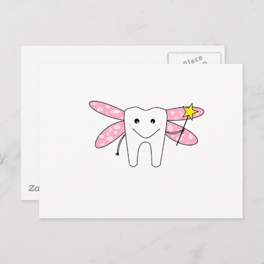 Zahnfee Postkarte (Vorne/Hinten)