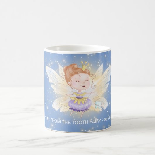 Zahnfee-Prinzessin mit Zahn-Magie Kaffeetasse (Mittel)