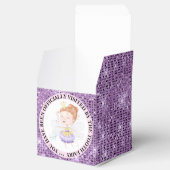 Zahnfee-Prinzessin offizieller Besuch lila Funkeln Geschenkschachtel (Geöffnet)