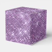 Zahnfee-Prinzessin offizieller Besuch lila Funkeln Geschenkschachtel (Rückseite)