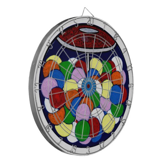 Zahnfleischmaschine Dartscheibe (Vorderseite Links)