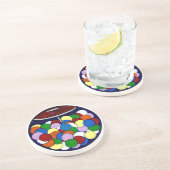 Zahnfleischmaschine Getränkeuntersetzer (Seite)