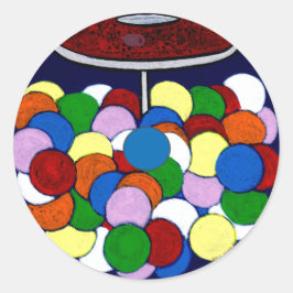 Zahnfleischmaschine Runder Aufkleber