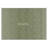 Zahngrün, Zen-Yoga-Glasschneider 15"x11" Schneidebrett (Vorderseite)