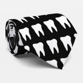 Zahnhalsbinde mit Zahnmuster-Design Krawatte (Gerollt)