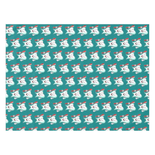 Zahnheilkunde mit Zahnbürstenmuster Tischdecke (Vorderseite (Horizontal))