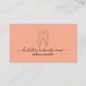 Zahnheilkunde, modern orange visitenkarte (Vorderseite)