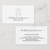 Zahnheilkunde modern visitenkarte (Vorne/Hinten)