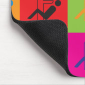 Zahnheilkunde-Pop-Kunst Mousepad (Ecke)