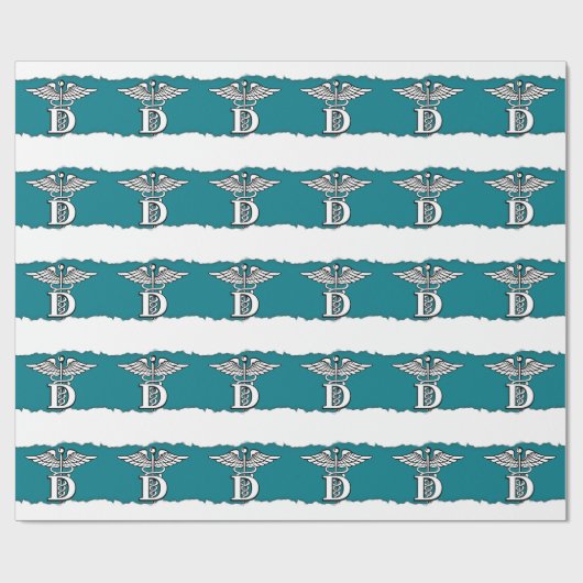 Zahnheilkunde-Symbol Geschenkpapier (Flach)