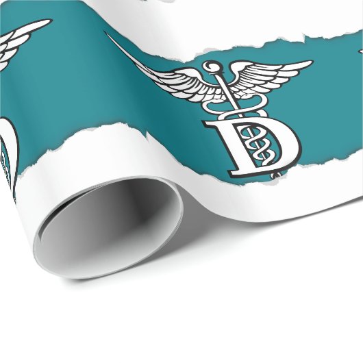 Zahnheilkunde-Symbol Geschenkpapier (Rolleneckpunkt)