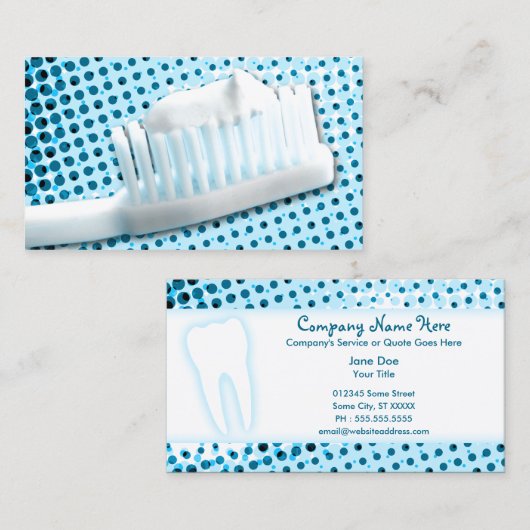 Zahnheilkunde Visitenkarte (Vorne/Hinten)