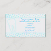 Zahnheilkunde Visitenkarte (Rückseite)