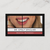 Zahnheilkunde, Zahnheilkunde, Zahnärztin Visitenkarte (Vorderseite)