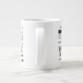 Zahnheilmittel und rotes Herz Jumbo-Tasse (Rückseite)
