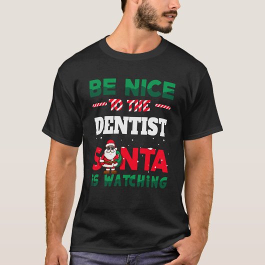 Zahnhygiene-Geschenk hässliche Weihnachten sei fre T-Shirt (Vorderseite)