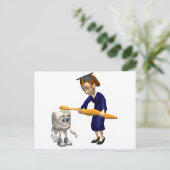 Zahnhygiene oder Zahnarztgeschenke für Abschlüsse Ankündigungspostkarte (Stehend Vorderseite)