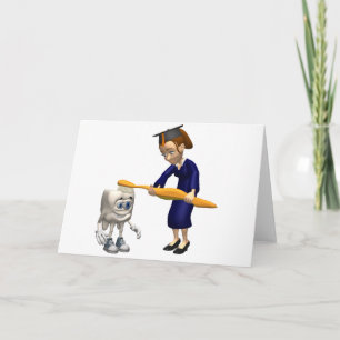 Zahnhygiene oder Zahnarztgeschenke für Abschlüsse Karte