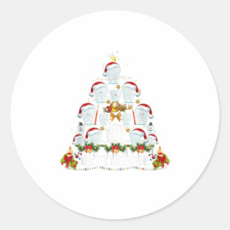 Zahnhygiene Oh Dentistree Tooth Xmas Runder Aufkleber