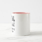 Zahnhygiene Personalisiert Zweifarbige Tasse (Mittel)