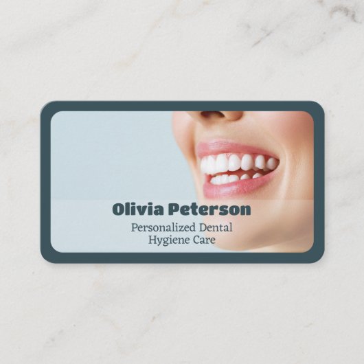 Zahnhygiene Visitenkarte (Vorderseite)