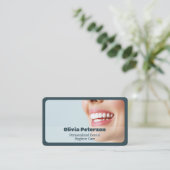 Zahnhygiene Visitenkarte (Stehend Vorderseite)