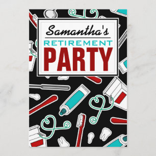 Zahnhygiene / Zahnärztliches Party Einladung