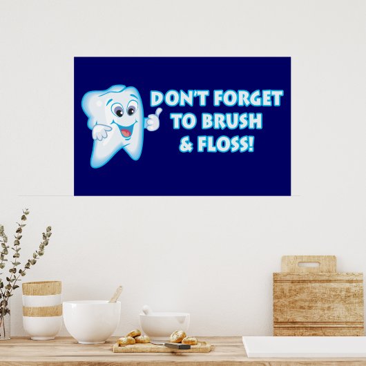 Zahnhygieneposter Poster (Küche)