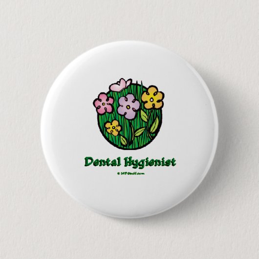 Zahnhygienische Blut 1 Button (Vorderseite)