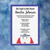 Zahnhygienischer Abschluss-Zahnradbau personalisie Einladung