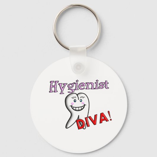 Zahnhygienischer Geschenke "Hygienist DIVA"! Schlüsselanhänger (Vorderseite)