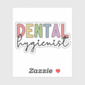 Zahnhygienischer RDH Registered Dental Hygienic Aufkleber (Blatt)