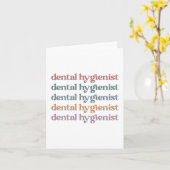 Zahnhygienischer Retro | RDH Zahnarztspenden Karte (Gelbe Blume)