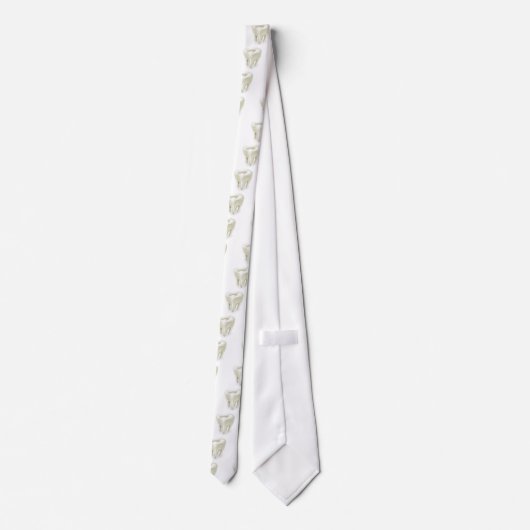 Zahnillustration Krawatte (Rückseite)