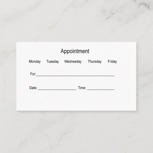 Zahnimplantat Erinnerung Business Cards Visitenkarte (Rückseite)