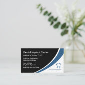 Zahnimplantat-medizinische Geschäfts-Visitenkarten Visitenkarte (Stehend Vorderseite)