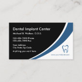 Zahnimplantat-medizinische Geschäfts-Visitenkarten Visitenkarte (Vorderseite)